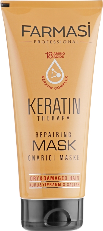 Маска для волос с кератином - Farmasi Keratin Therapy Repairing Mask — фото N2