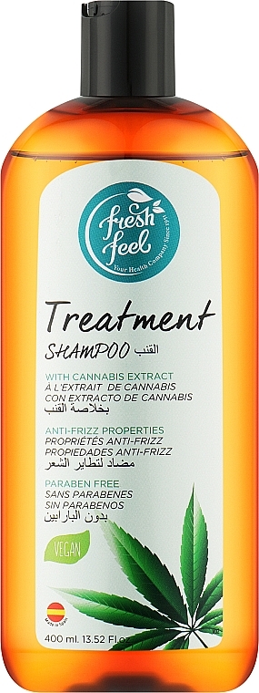 Шампунь для волосся з екстрактом конопель - Fresh Feel Natural Shampoo — фото N1