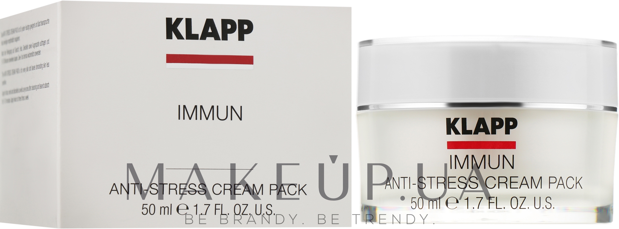 Крем-маска для обличчя "Антистрес" - Klapp Immun Anti-Stress Cream Pack — фото 50ml