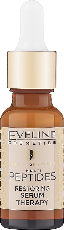 Відновлювальна сироватка для обличчя - Eveline Cosmetics Elixir Of Youth Multi Peptides Restoring Serum Therapy — фото N1