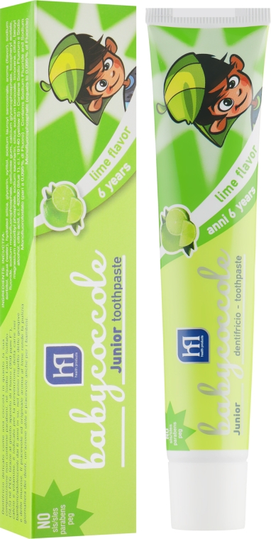 Зубна паста для дітей "Лайм" - Babycoccole Toothpaste Lime Flavour — фото N1