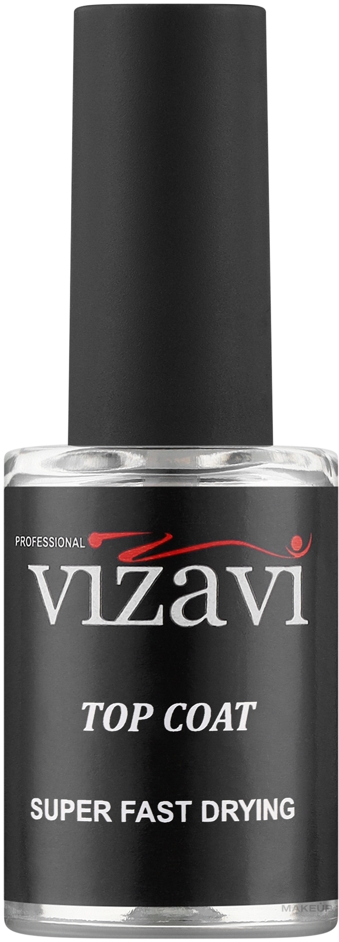 Фінішне покриття для лаку - Vizavi Professional Top Coat Super Fast Drying — фото 12ml