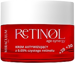 Духи, Парфюмерия, косметика Ночной крем для лица с ретинолом 0.05% - Miraculum Retinol Age-Synergy Activating Cream With 0.05% Pure Retinol