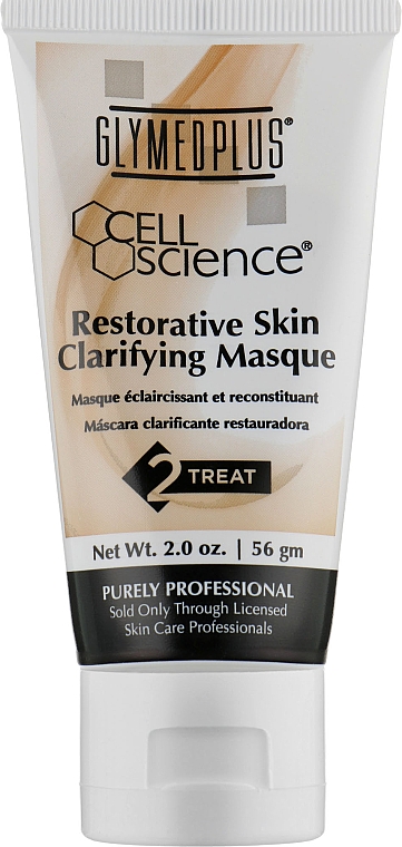 Восстанавливающая и осветляющая кожу маска - GlyMed Plus Cell Science Restorative Skin Clarifying Masque — фото N1