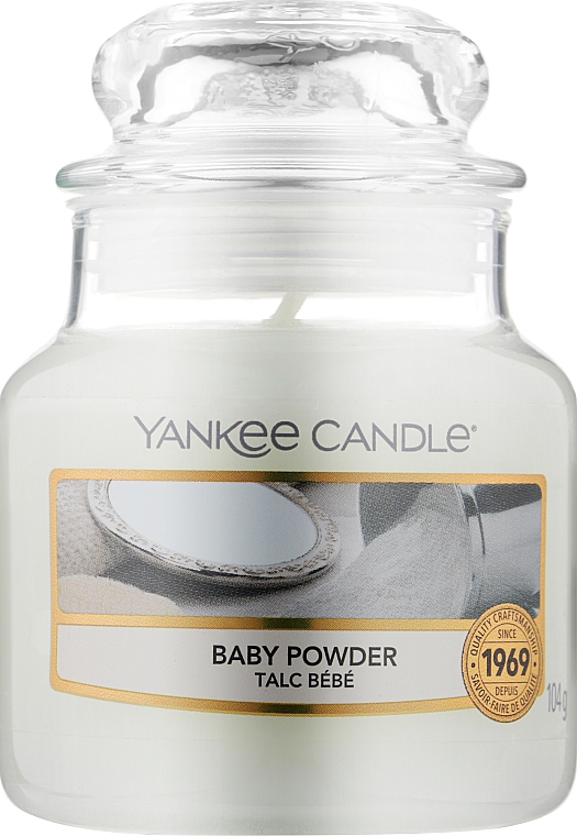 Ароматическая свеча "Детская присыпка" в банке - Yankee Candle Baby Powder