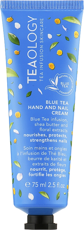 Крем для рук и ногтей с голубым чаем - Teaology Blue Tea Hand & Nail Cream — фото N1