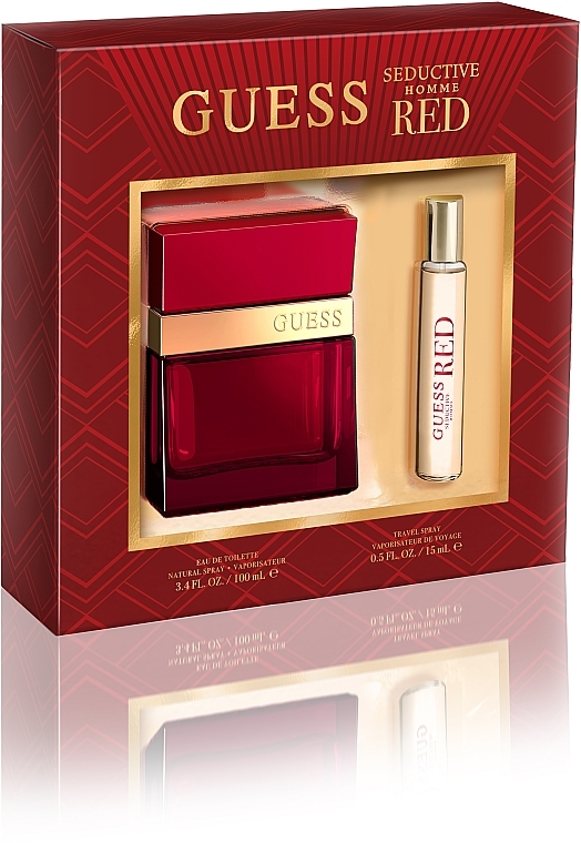 Guess Seductive Red Homme - Набір (edt/100ml + 15ml) — фото N1