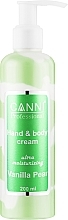 Парфумерія, косметика Крем ультразволожуючий для рук і тіла "Ванільна груша" - Canni Hand & Body Cream