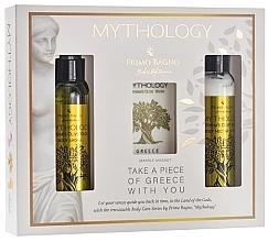 Духи, Парфюмерия, косметика Набор - Primo Bagno Mythology Athena's Olive Youth Set (b/cr/100 ml + b/aroma/100 ml + magnet)