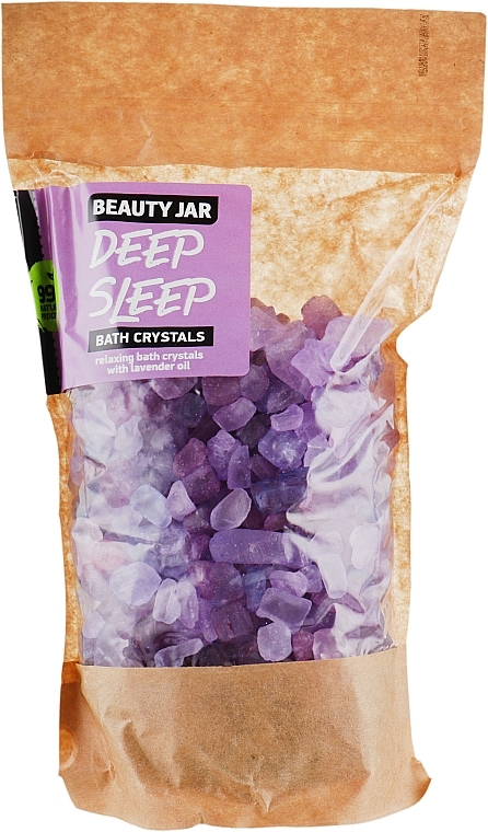 УЦІНКА Розслаблювальні кристали для ванни з лавандовою олією - Beauty Jar Deep Sleep Bath Crystals * — фото N1