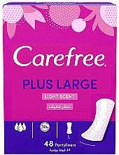 Ежедневные гигиенические прокладки с легким ароматом, 48 шт - Carefree Plus Large Light Scent — фото N2
