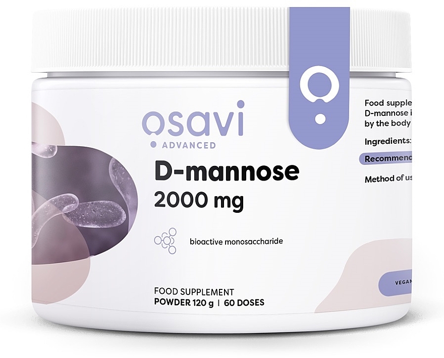 Пищевая добавка "D-манноза" - Osavi D-mannose Powder 2000mg — фото N1
