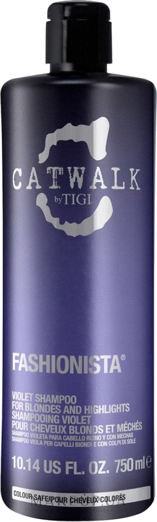 Фиолетовый шампунь для волос - Tigi Catwalk Fashionista Violet Shampoo — фото 750ml