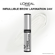  Стойкая прозрачная тушь для бровей - L'Oréal Paris Infaillible 24H Brow Lamination — фото N2