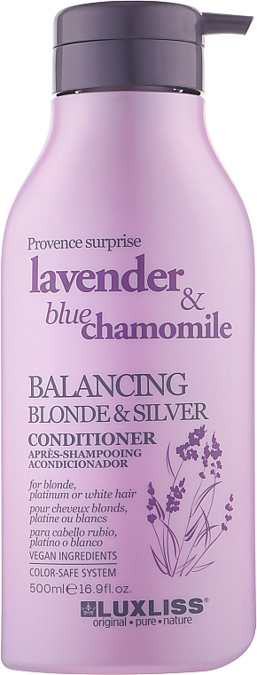 Кондиціонер для блонду - Luxliss Balancing Blonde & Silver Conditioner — фото N3