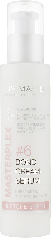 Регенерувальний крем-еліксир для волосся - Spa Master Masterplex #6 Bond Cream-Serum — фото N1