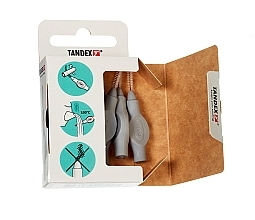 Міжзубні йоржики, 0.9 mm, світло-сірий - Tandex Flexi Ultra Soft Light Gray — фото N2