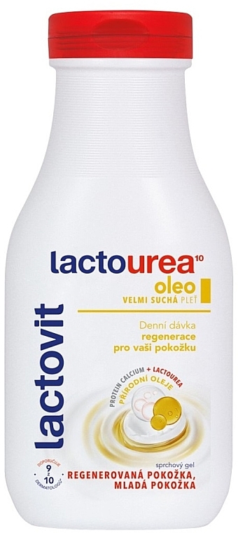 Гель для душа с протеином кальция и натуральним маслом - Lactovit Lactourea Shower Gel  — фото N1