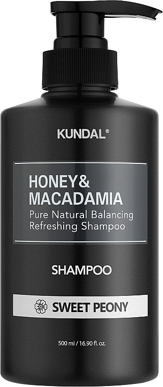 Шампунь для волос "Sweet Peony" - Kundal Honey & Macadamia Shampoo