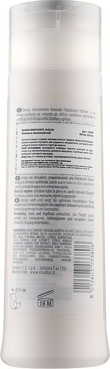 Увлажняющий шампунь - Vitality's Intensive Aqua Hydrating Shampoo — фото N2