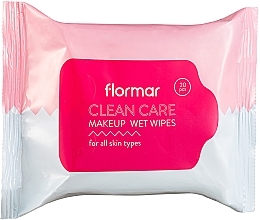 Парфумерія, косметика Вологі серветки для зняття макіяжу для всіх типів шкіри - Flormar Clean Care Make-Up Wet Wipes