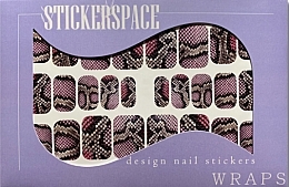 Дизайнерські наклейки для нігтів "Snake" - StickersSpace — фото N2