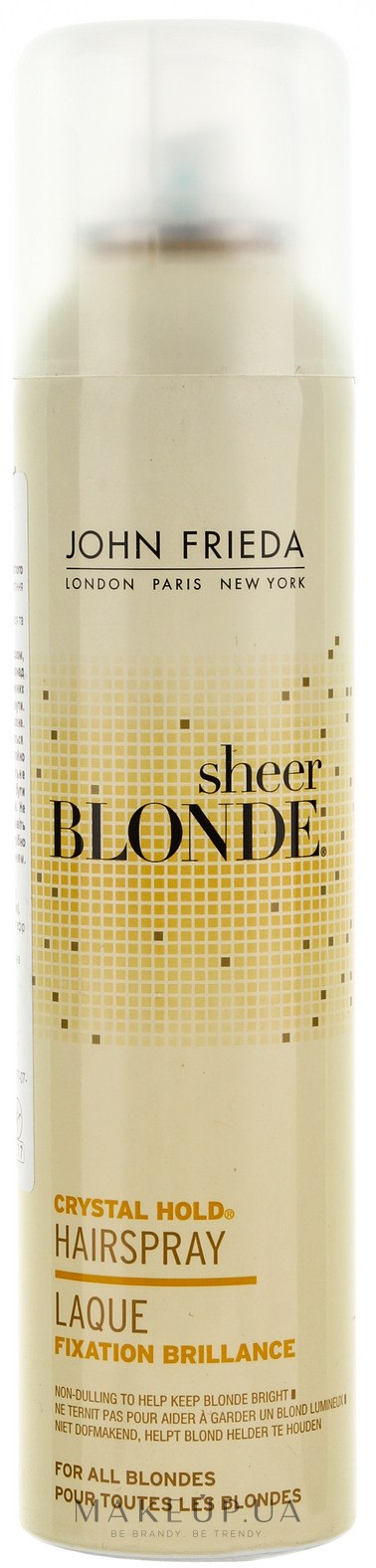 John Frieda Sheer Blonde Crystal Clear Hairspray Лак для волос 