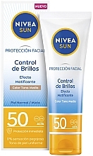 Парфумерія, косметика Сонцезахисний крем для обличчя - NIVEA Sun Facial Protection Medium Tone SPF 50