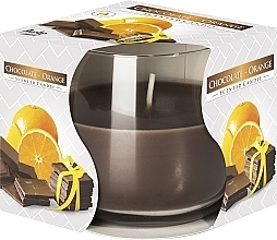 Парфумерія, косметика Ароматична свічка "Шоколад та апельсин" у склянці - Bispol Scented Candle