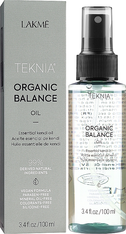 Эфирное масло кенди для питания и смягчения волос и кожи - Lakme Teknia Organic Balance Oil — фото N2