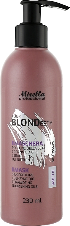 Маска для арктичних відтінків блонд - Mirella Arctic Your Blondesty Hair Mask — фото N2