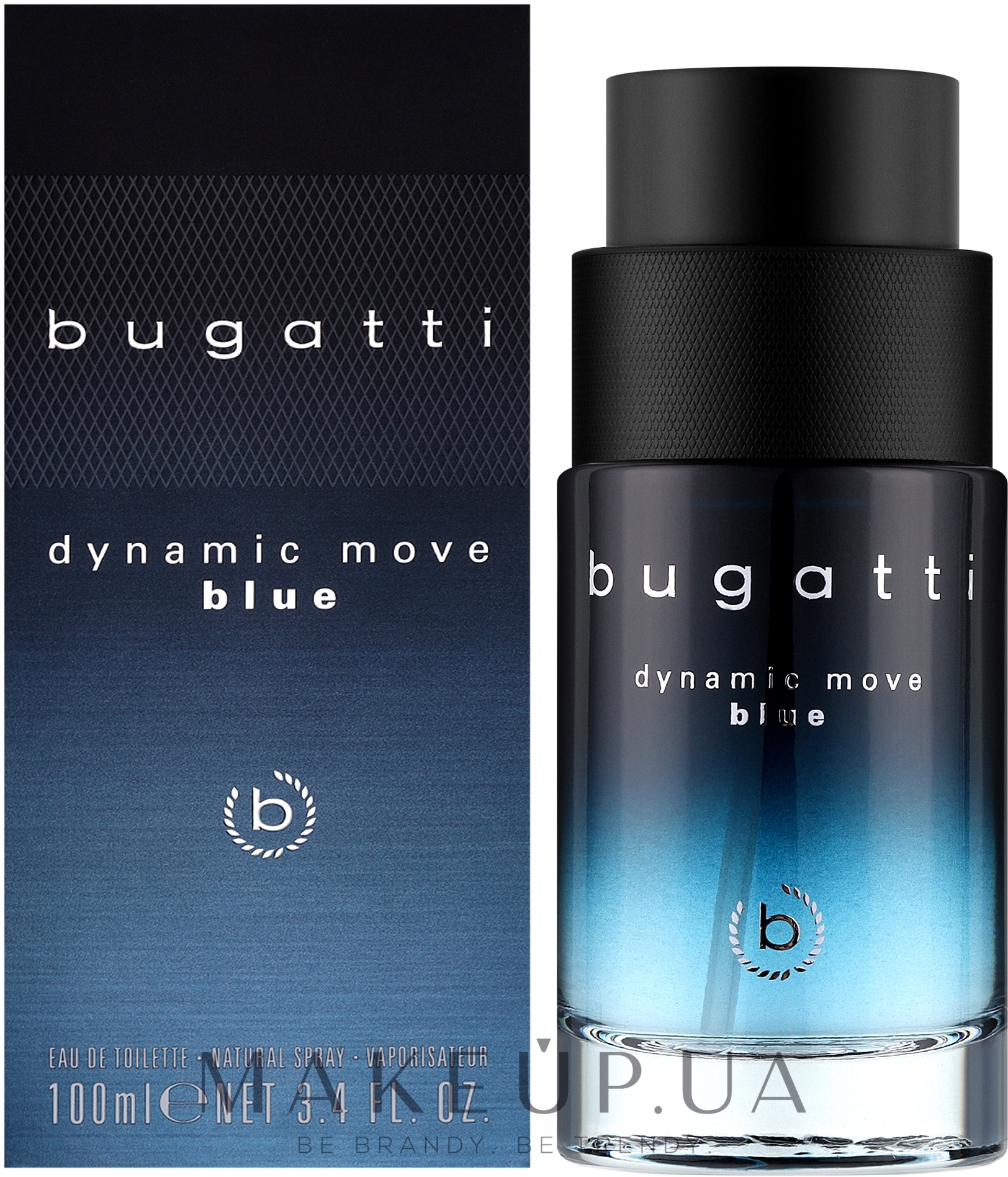 Bugatti Dynamic Move Blue - Туалетная вода — фото 100ml