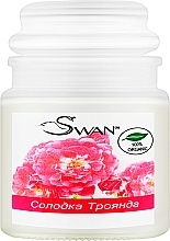Органічна соєва свічка "Солодка троянда" - Swan — фото N1
