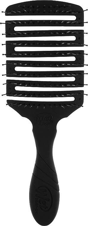 Щітка квадратна для швидкого сушіння волосся, чорна - Wet Brush Pro Flex Dry Paddle Black — фото N1