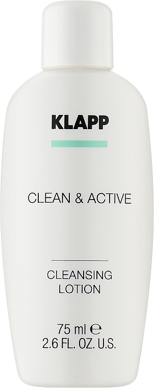 Базовая очищающая эмульсия - Klapp Clean & Active Cleansing Lotion — фото N1