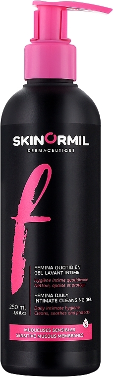 Очищувальний гель для щоденної інтимної гігієни з дозатором - Skinormil Femina Daily — фото N1
