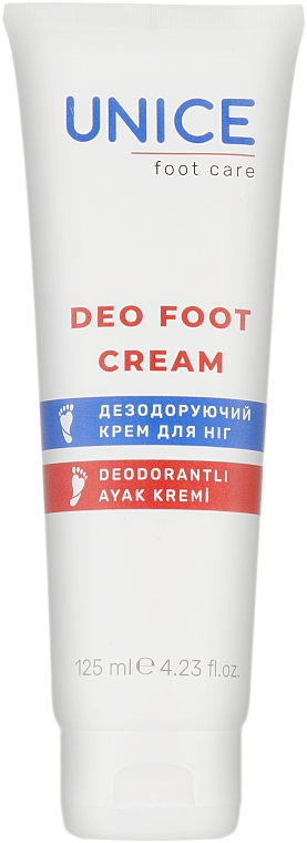 Дезодорувальний крем для ніг - Unice Deo Foot Cream — фото N1