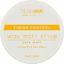 Парфумерія, косметика Крем-віск для укладання волосся - Team 155 Finish Control Wax Matt Style Cera Matt