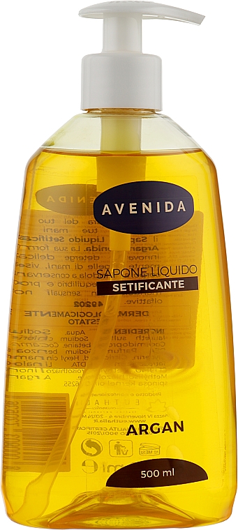 Рідке мило з екстрактом арганії - Avenida Liquid Soap