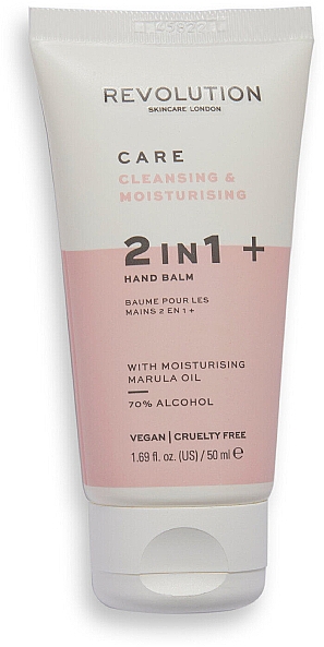 Бальзам для рук - Revolution Skincare 2 in 1 Sanitizing Gel and Hydrating Hand Balm — фото N1