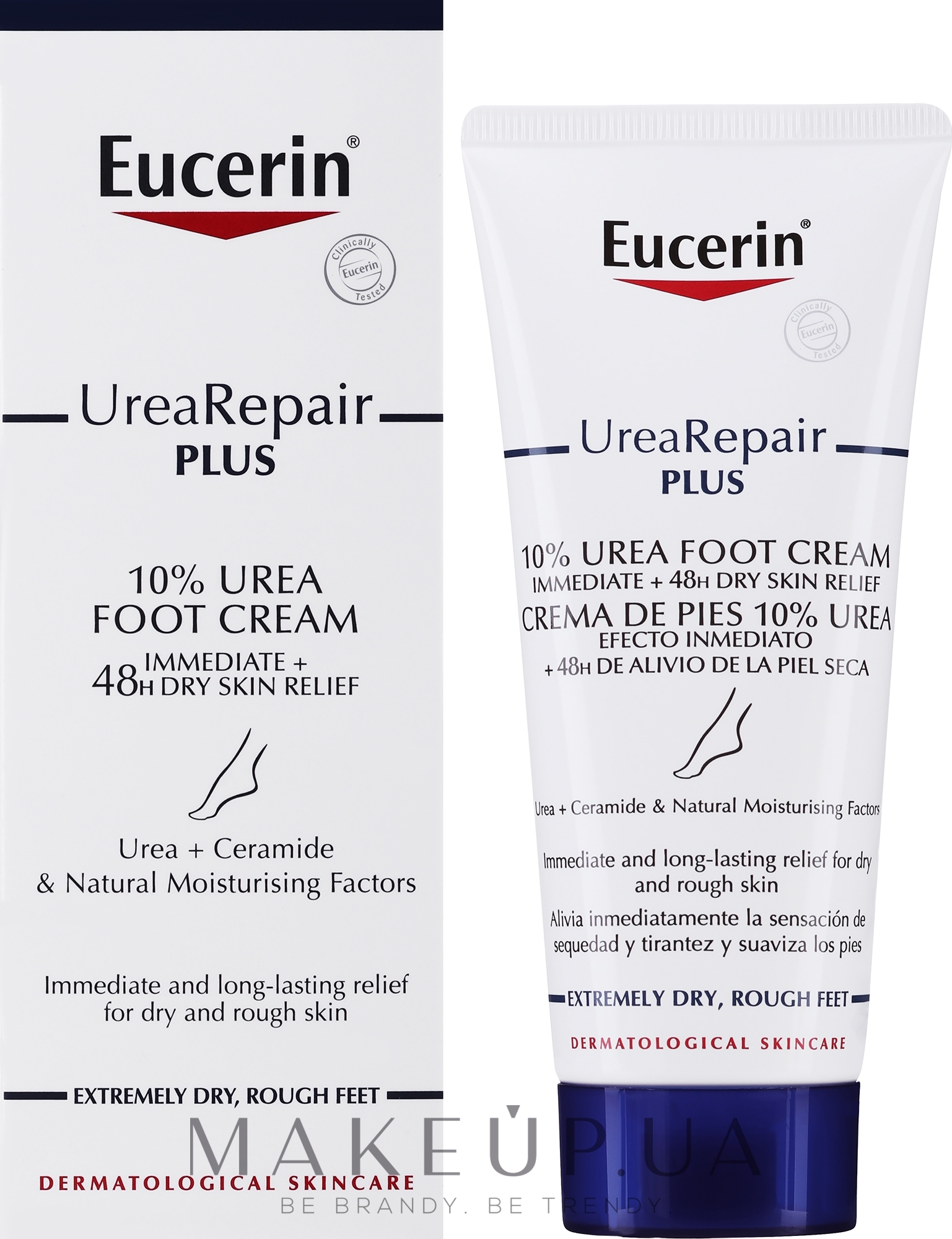 Интенсивный крем для ног - Eucerin Urea Repair Plus Foot Cream 10% Urea — фото 100ml