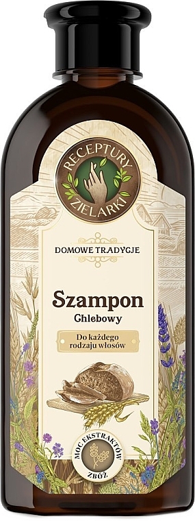 Хлібний шампунь для всіх типів волосся - Receptury Zielarki Domowe Tradycje — фото N1