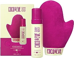 Парфумерія, косметика Набір - Coco & Eve Sunny Honey Ultimate Glow Kit Dark (foam/200ml + acc/1pc)