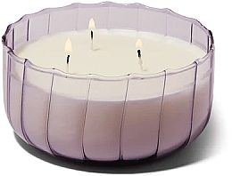 Ароматическая свеча "Соленый ирис" - Paddywax Ripple Glass Candle Salted Iris — фото N2