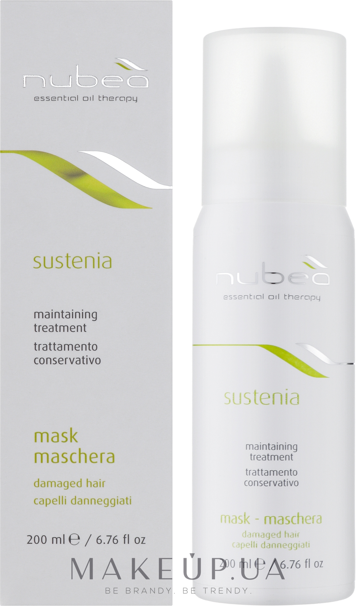 Маска для поврежденных волос - Nubea Sustenia Damaged Hair Mask — фото 200ml