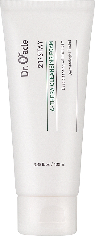 Очищающая пенка для лица с зеленым чаем - Dr. Oracle 21;Stay A-Thera Cleansing Foam — фото N1