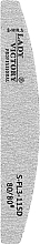 Духи, Парфюмерия, косметика Пилка S-FL3-115D с наждачным напылением, "Полукруг", серая - Lady Victory