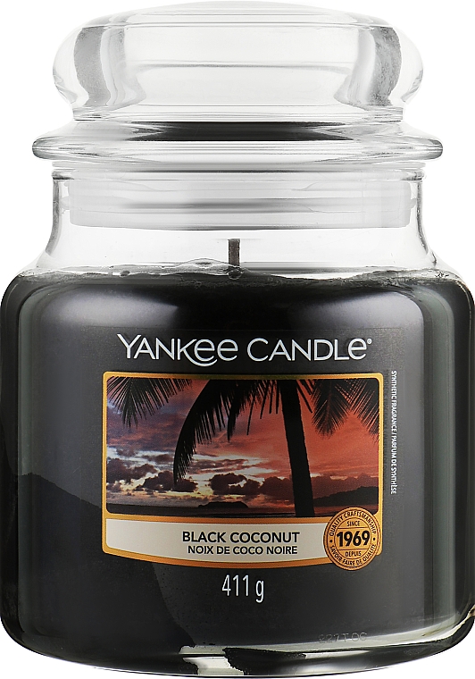 Ароматическая свеча "Черный кокос" - Yankee Candle Black Coconut — фото N3