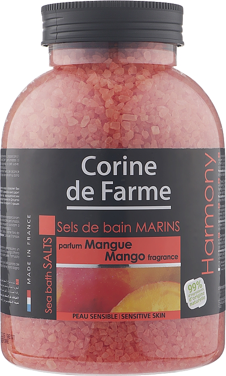 Соль морская для ванн "Манго" - Corine de Farme Mango