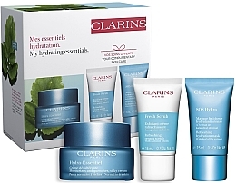 Набор - Clarins Hydra-Essentiel (f/cr/50ml + f/scrub/15ml + f/mask/15ml) — фото N2